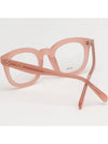 Glasses frame CL5004IN 074 pink transparent square horn - CELINE - BALAAN 4