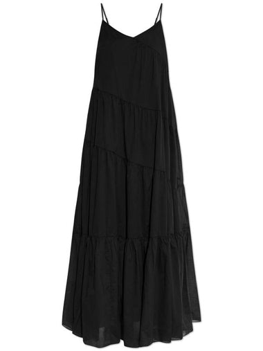 Michael Michael Kors Cotton Dress With Straps, Women's, Black - MICHAEL KORS - BALAAN 1