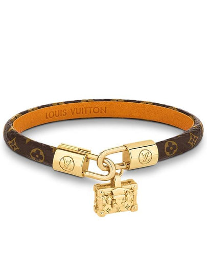 Petite Malle Charm Bracelet Gold Brown - LOUIS VUITTON - BALAAN 2