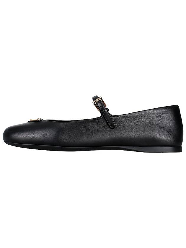 Nappa Leather Ballerinas Shoes Black - PRADA - BALAAN 4