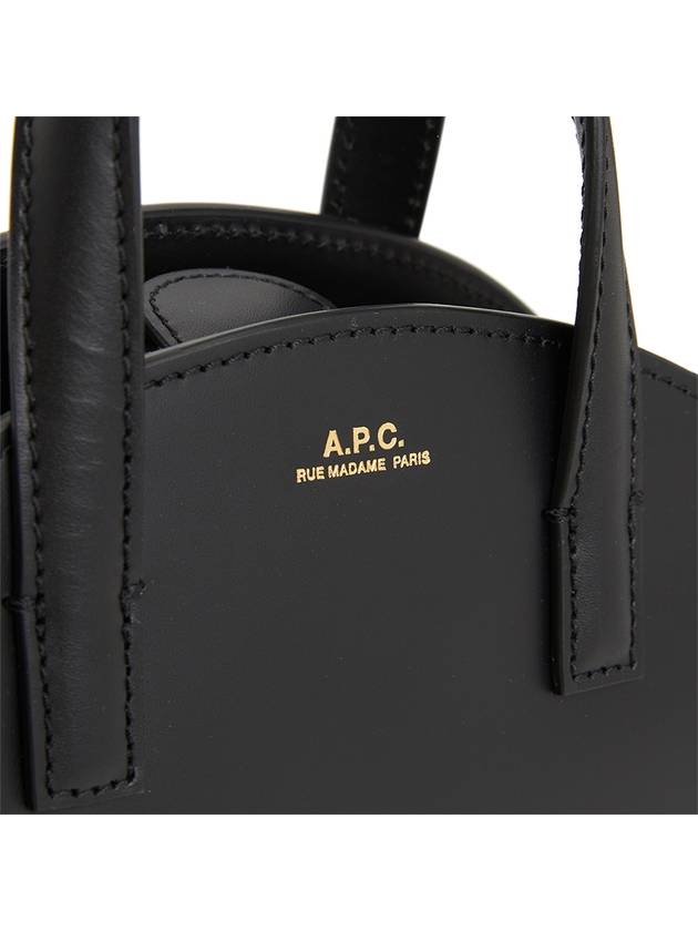 Demi Lune Small Tote Bag Black - A.P.C. - BALAAN 8