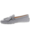 Double T Fringe Driving Shoes Grey - TOD'S - BALAAN 5