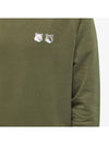 Monochrome Fox Head Patch Classic Sweatshirt Khaki - MAISON KITSUNE - BALAAN 3