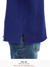 Crew Neck Wool Knit Top Blue - TEN C - BALAAN 9