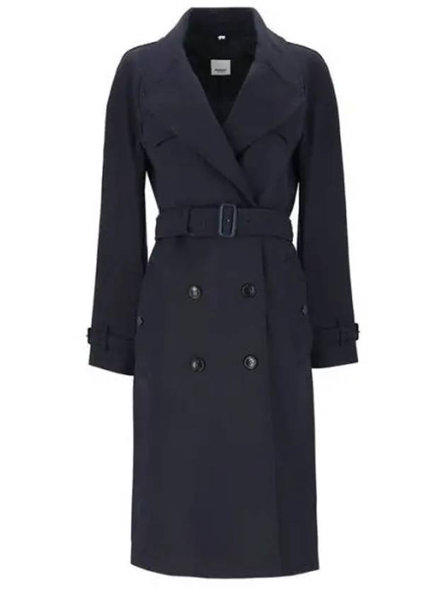 Wool Cashmere Trench Coat Navy - BURBERRY - BALAAN 2