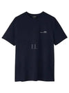 Men's Item Logo Cotton Short Sleeve T-Shirt Navy - A.P.C. - BALAAN 2