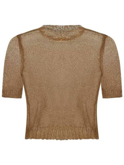 See-Through Crew Neck Short Sleeve T-Shirt Light Brown - MAISON MARGIELA - BALAAN 2