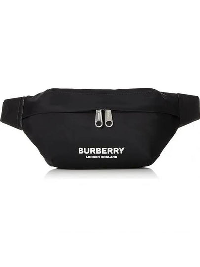 Logo Print Nylon Sonny Bum Belt Bag Black - BURBERRY - BALAAN 2