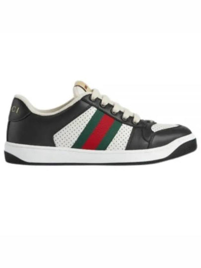 Women's Screener Low Top Sneakers Black - GUCCI - BALAAN 2