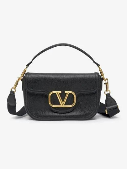 Alltime Soft Grain Calfskin Shoulder Bag Black - VALENTINO - BALAAN 2