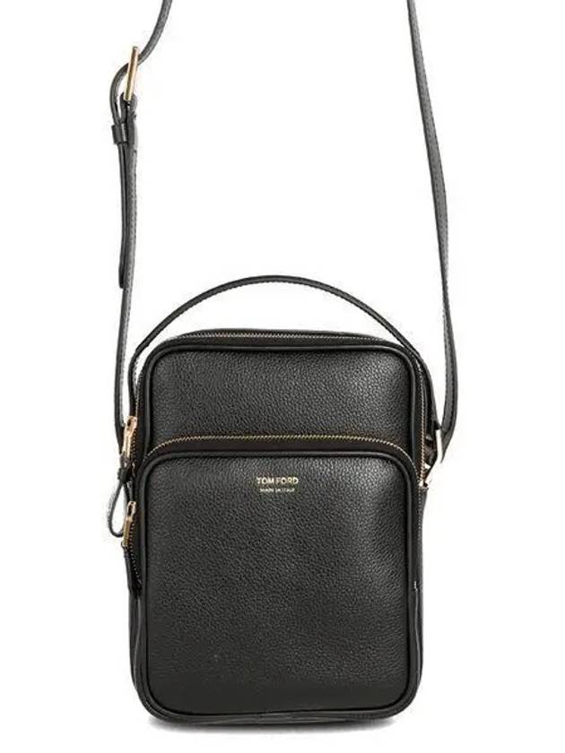 Logo Print Messenger Bag Black - TOM FORD - BALAAN 2