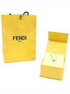 7AJ589 Silver Palladium FF Pendant Necklace - FENDI - BALAAN 2