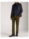 corduroy slim pants khaki - INCOTEX - BALAAN 3