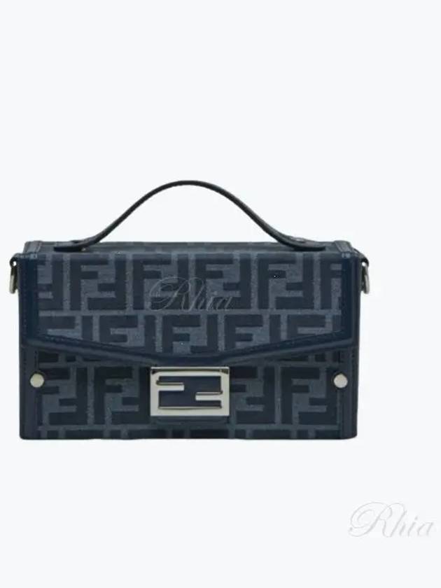 Baguette Soft Trunk Cross Bag Blue - FENDI - BALAAN 2