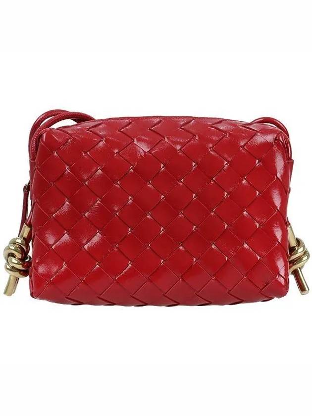 Intrecciato Loop Camera Mini Shoulder Bag Red - BOTTEGA VENETA - BALAAN 2