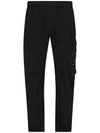 Men's Lens Wappen Chrome R Straight Pants Black - CP COMPANY - BALAAN 1