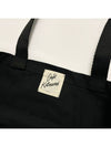 Cafe Kitsune Logo Eco Bag Black - MAISON KITSUNE - BALAAN 7