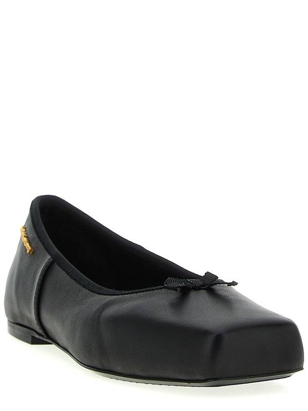 BLACK LEATHER FLATS 30124F037001 - ALEXANDER WANG - BALAAN 3