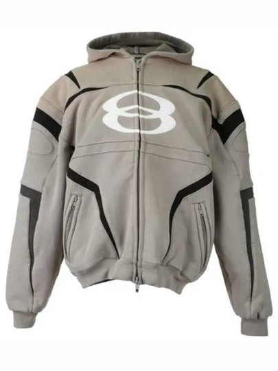 Unity Sports Icon Zip Up Hoodie Grey - BALENCIAGA - BALAAN 2