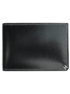 Card wallet H Sellier VEAU BOX 89 black full set - HERMES - BALAAN 3