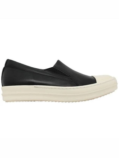 Women's Boat Leather Slip-Ons Black - RICK OWENS - BALAAN 1