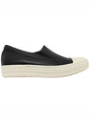 Women's Boat Leather Slip-Ons Black - RICK OWENS - BALAAN 1