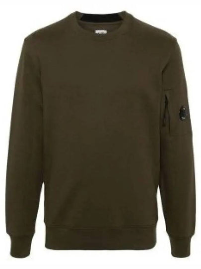 Diagonal Raised Fleece Lens Sweatshirt Ivy Green - CP COMPANY - BALAAN 2