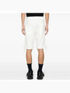 Diagonal Raised Fleece Zipped Pocket Shorts White - CP COMPANY - BALAAN 5