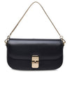 APC Grace Chain Leather Clutch Bag Black - A.P.C. - BALAAN 1