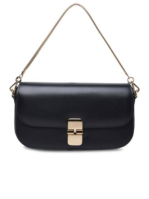 APC Grace Chain Leather Clutch Bag Black - A.P.C. - BALAAN 1