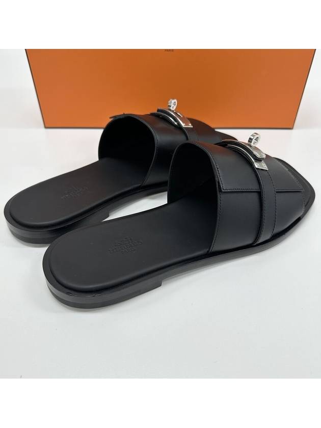 Gabriel Kelly Buckle Sandals Slippers Black H231739ZH02 42 5 - HERMES - BALAAN 5