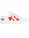 Canvas Low Top Sneakers White - DSQUARED2 - BALAAN 1