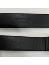 Cassandre Belt with Square Buckle in Grained Leather Black - SAINT LAURENT - BALAAN 9