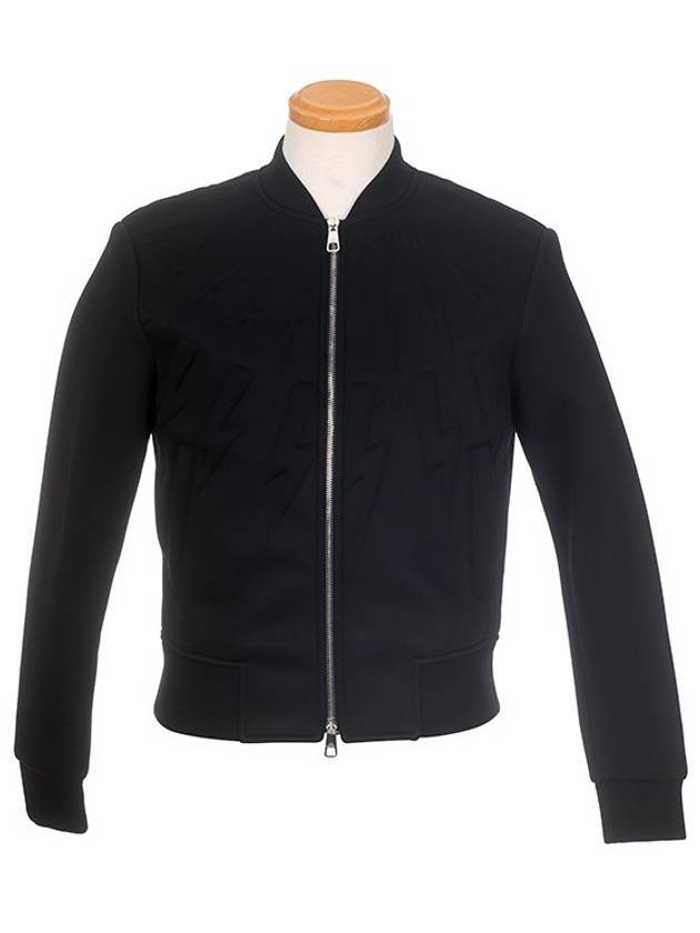 Lightning Blouson Zip-Up Jacket Black - NEIL BARRETT - BALAAN 3