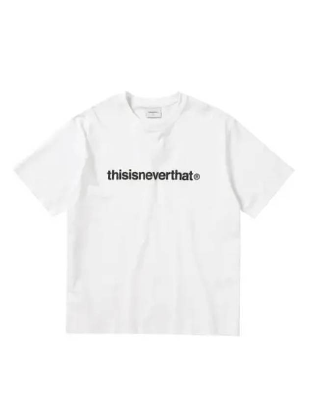 T logo short sleeve shirt white - THISISNEVERTHAT - BALAAN 1