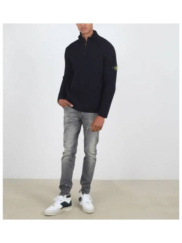 Ribbed Knit Wool Sweater 7715516C2 - STONE ISLAND - BALAAN 5