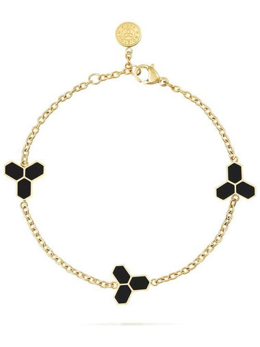 Muriel bracelet 10 gold onyx motif 3 - MOIETOII PARIS - BALAAN 1