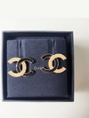 CC Logo Earrings Vintage Gold Black ABC944 - CHANEL - BALAAN 6