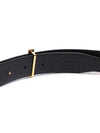 Reversible T Logo Leather Belt Dark Brown - TOM FORD - BALAAN 7