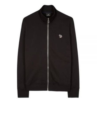 Zebra Logo Cotton Zip-Up Jacket Black - PAUL SMITH - BALAAN 2