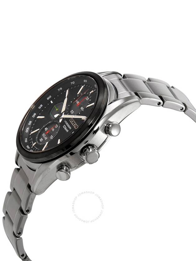 Seiko Chronograph Black Dial Stainless Steel Men's Watch SSC803 - SEIKO - BALAAN 2