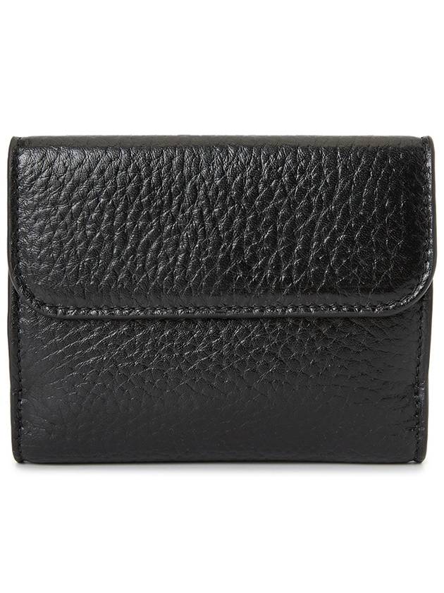 Logo Calfskin Half Wallet Black - CHLOE - BALAAN 3