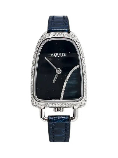 Gallop De Watch M Steel Diamond Bezel 3HA1366 - HERMES - BALAAN 2