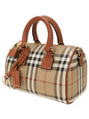 Check Mini Bowling Bag Archive Beige Briar Brown - BURBERRY - BALAAN 3