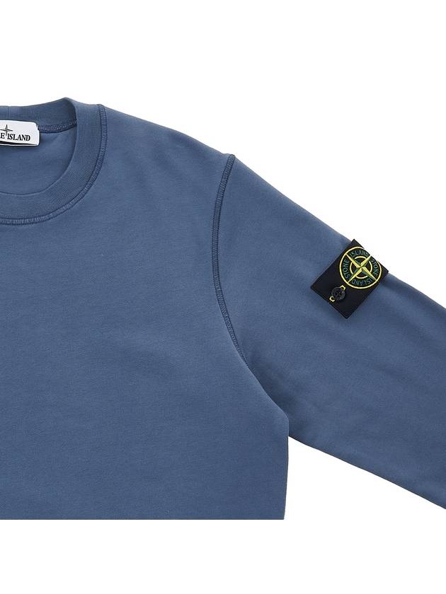 Wappen Patch Crew Neck Sweatshirt Dark Blue - STONE ISLAND - BALAAN 5