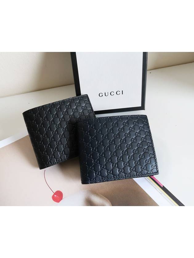 Micro GG Ssima Bifold Wallet Black - GUCCI - BALAAN 3