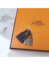 O'Kelly Small Pendant Rose Gold Necklace Noir - HERMES - BALAAN.