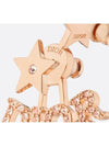 Revolution Star Detail Metal Earrings Rose Gold - DIOR - BALAAN 7