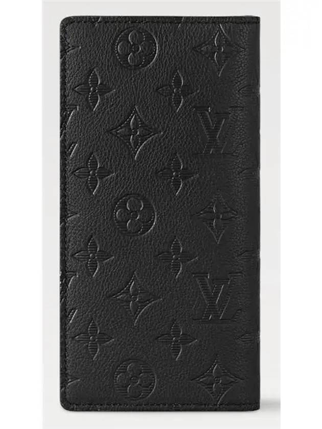 Brazza Monogram Long Wallet Black - LOUIS VUITTON - BALAAN 3