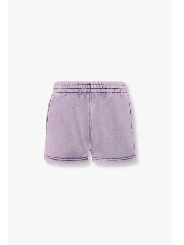 Puff Logo Fluffy S Shorts Purple - ALEXANDER WANG - BALAAN 1